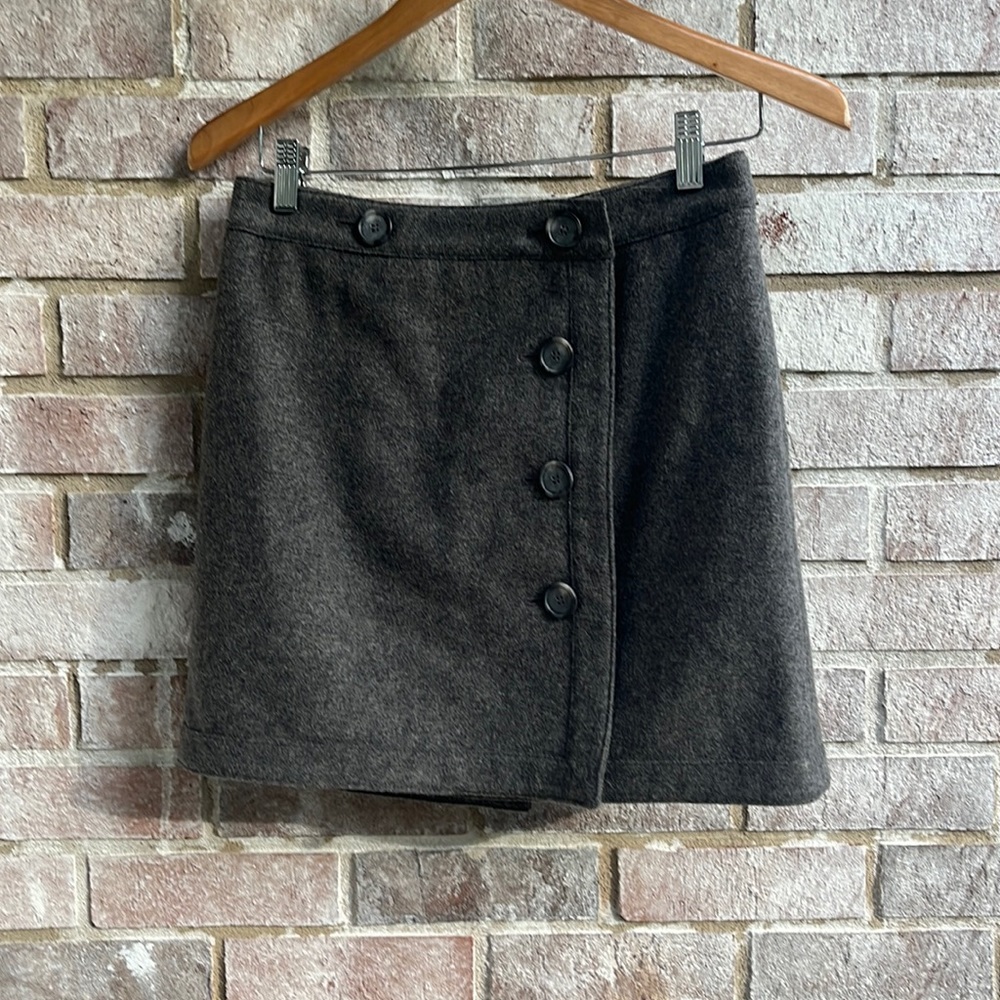 LOFT Dark Gray Mini Skirt